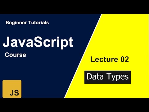 Lecture 02 Javascriptcourse Data Types In Javascript Tutorials Javascript Webdevelopment