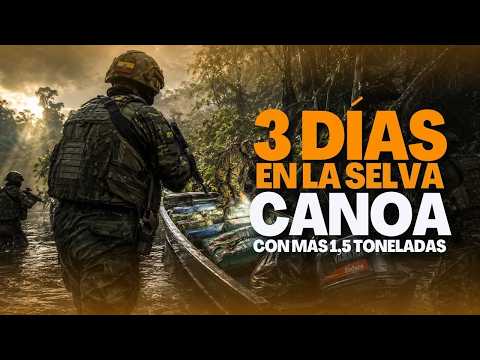 🚨 Esperaron 3 días en la selva y descubrieron una canoa cargada con más de 1,5 toneladas #noticias
