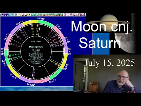 Wed Jul 16 2025: I Ching, Astrology, Moon conjunct Saturn