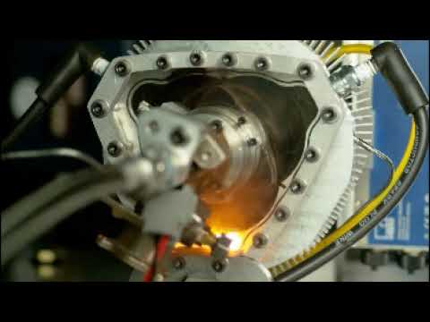 Rotary engine (NOT AI) See through rotary engine slow motion