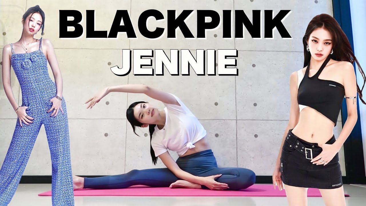 BLACKPINK JENNIE'S SLIM LEG PILATES & BOOTY STRETCH +WORKOUT🩷🖤