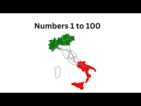 Italian - Numbers 1 to 100
