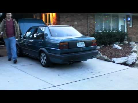 1991 VW Jetta GL ECOdiesel cold start & walk around