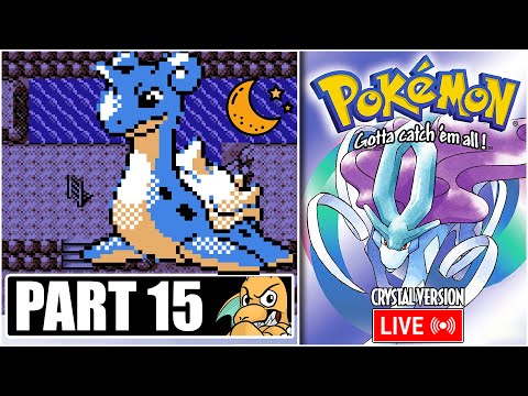 Pokemon Crystal Walkthrough Part 15 NUZLOCKE - Catching Lapras & Nightime Exploring #Live