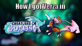 HOW I GOT VERZA.. | Creatures of Sonaria