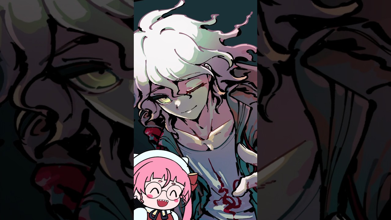 ウインク差分を作ってみたよ✌️ #佐佐咲キキ #イラスト #お絵描き