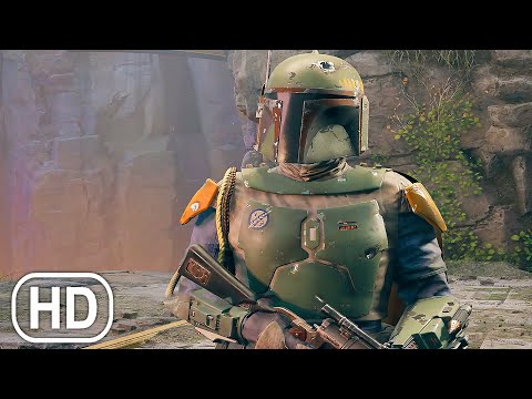 Star Wars Jedi Survivor - Boba Fett Confronts Cal Kestis Boss Fight Scene