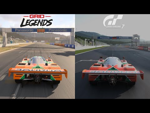 Grid Legends Vs Gran Turismo 7 Comparison - Fuji Speedway Full Course Mazda 787B [4KPS5]