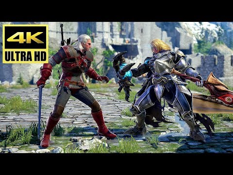 [4K] SOUL CALIBUR 6 - GERALT vs NIGHTMARE Gameplay (PS4 Pro) @ 60ᶠᵖˢ UHD ✔