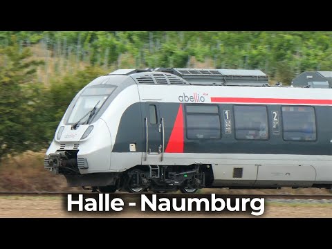 4K Führerstandsmitfahrt: Halle - Naumburg | Abellio RB25 | TALENT 2 – Abellio Rail Mitteldeutschland