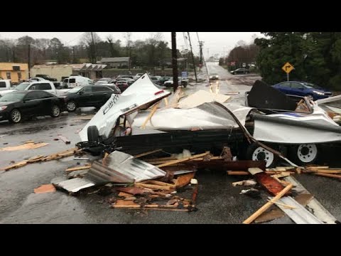 Incredible video of possible tornado damage