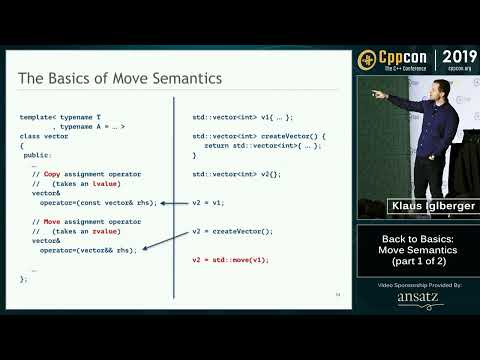 Back to Basics  Move Semantics part 1 of 2    Klaus Iglberger   CppCon 2019 Rus