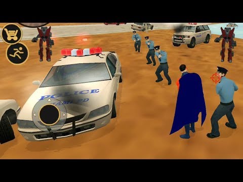 Vegas Crime Simulator(Vegas Hero Fight Blue👮‍♂️Policemen)💪Policeman Fight Vegas Hero - Gameplay HD