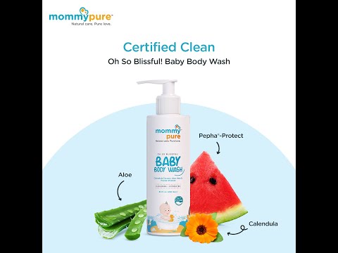 Key Ingredients used in Mommy pure Baby body Wash, Natural Baby Body Wash , organic baby body wash, mommypure Baby body wash 250 ml video