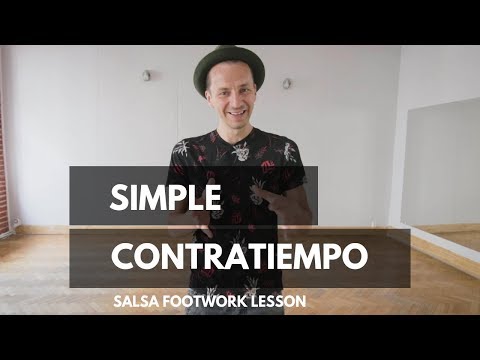 Salsa Footwork Lesson | A simple CONTRATIEMPO footwork