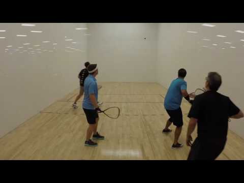 Racquetball Marcos Gravy/Joe Linnell vs Jon Burns/Ross Greenberg Game 2