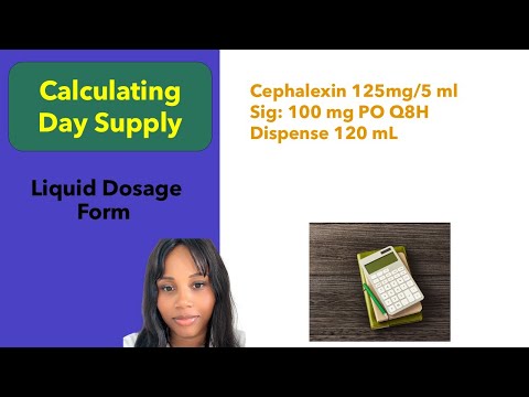 How to Calculate Day Supply When Dose is Given in mg | Pharmacy Calculations