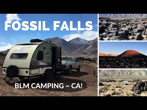 Fossil Falls / BLM RV & Tent Camping on Highway 395 /A Campground Fav in California!