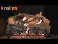 Real Fyre 24" Charred Majestic Oak Outdoor Natural Gas Logs Set - Match Light
