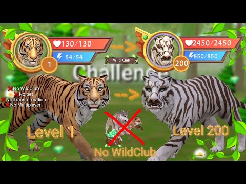 WildCraft Level 1-200 Tiger ||❌Challenge❌||No WildClub🐯