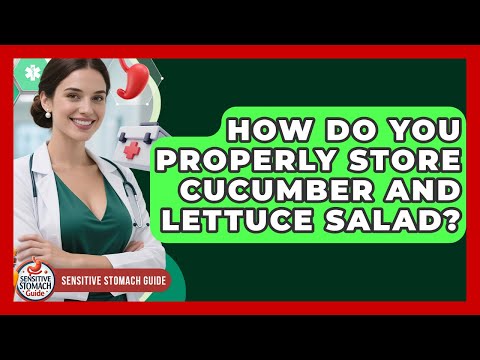 How Do You Properly Store Cucumber And Lettuce Salad? - Sensitive Stomach Guide