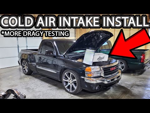 Cold Air Intake Installation and Testing with Dragy on the NBS GMC Sierra Stepside