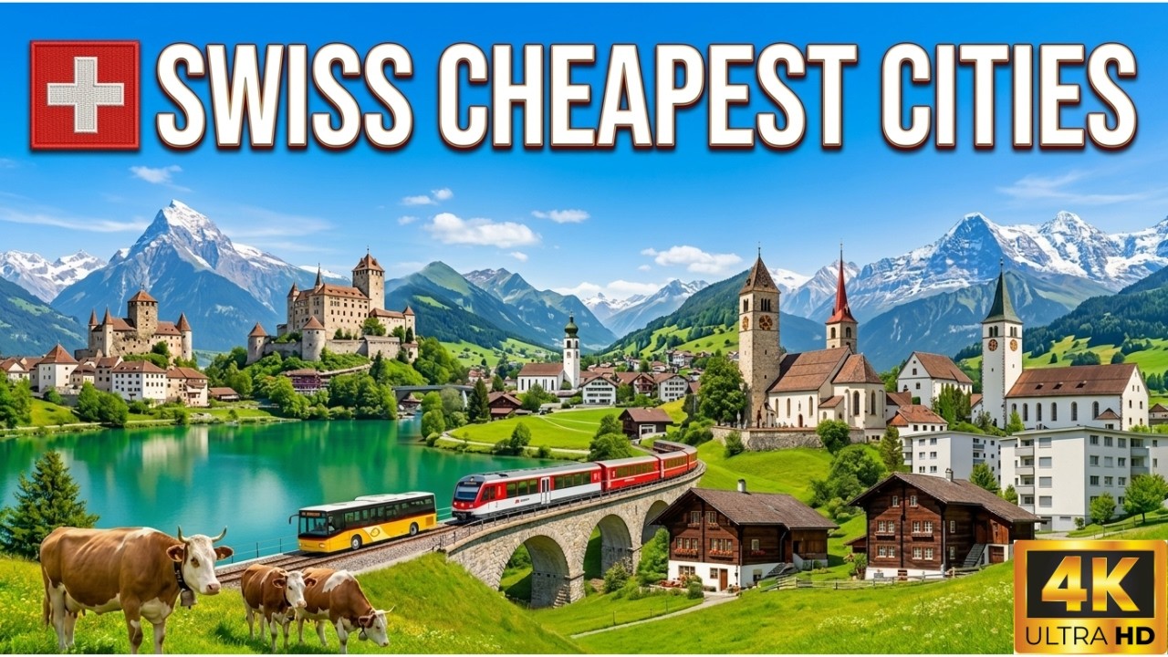 Switzerland 4k: 9 Cheapest Cities in Swiss | How To Live in Switzerland On A Budget?