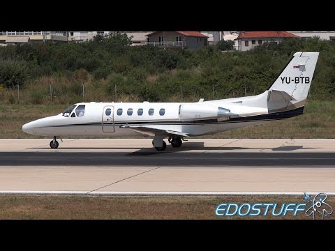 Cessna 550B Citation Bravo YU-BTB - Takeoff from Split airport SPU/LDSP