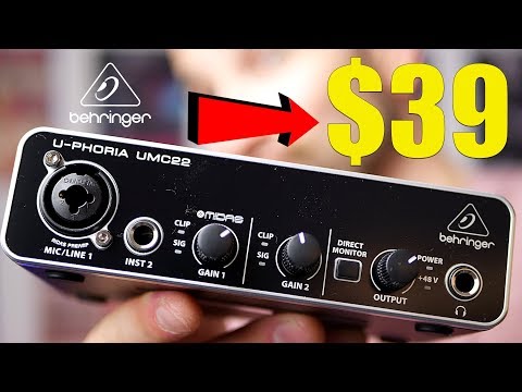 The Behringer U-PHORIA UMC22 Audio Interface - Music Gear on a Budget #2
