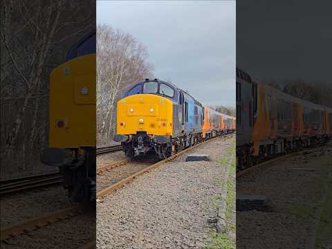 Rail Operations Group BR Class 37 No. 37800 Hauling BR Class 730 Aventra No. 730001 Milford Junction