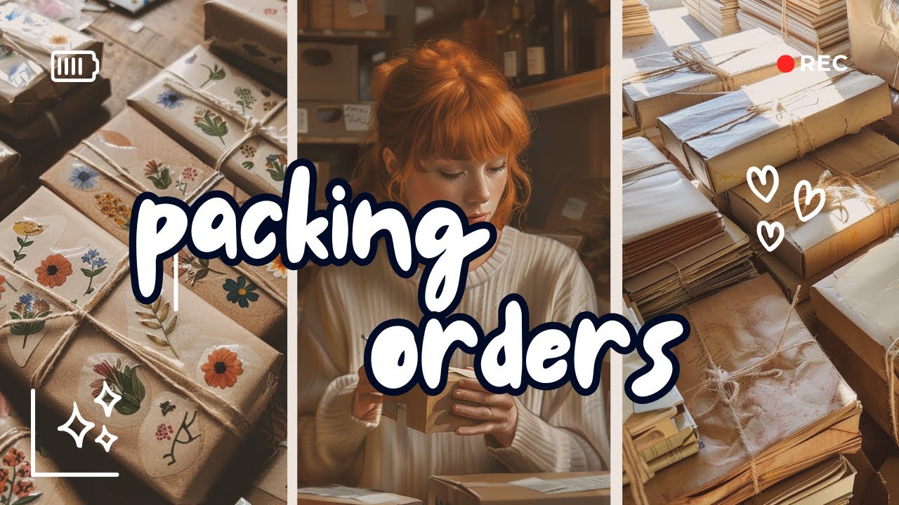 Etsy Studio Vlog | Packing & Prepping Orders | Candles & Stationary
