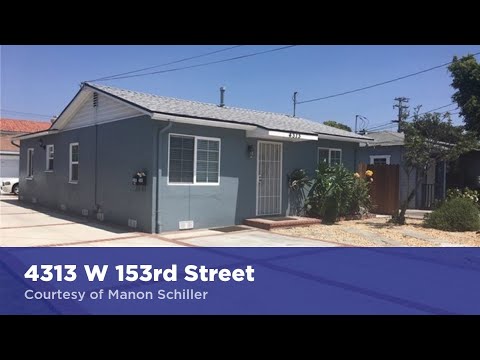 4313 W 153rd Street Lawndale, CA 90260 | Manon Schiller | Find Homes for Sale