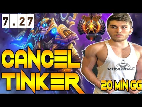 CANCEL - TINKER FAST HAND | TINKER FAST FARM | TINKER DAMAGE BUILD |7.27a Dota 2 Gameplay