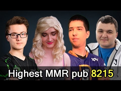 8215 highest MMR pub ever with Miracle, w33, Matumbaman