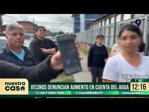 Vecinos de San Pedro de la Paz denuncian alzas de hasta $100 mil en cuentas de agua y falta de respu