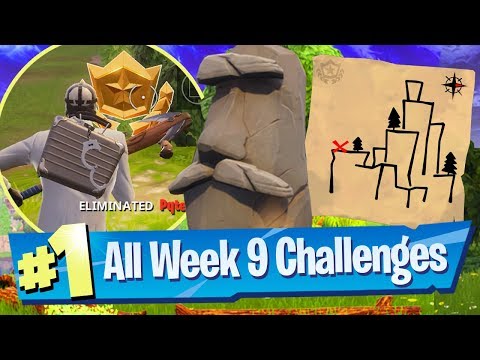 Fortnite SEASON 5 WEEK 9 Challenges Guide (Shifty Shafts Treasure Map + FREE Banner Icon)
