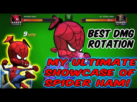 How To Use & Fight Spider Ham! Everything You Need To Know + Best Damage Rotation| MCOC