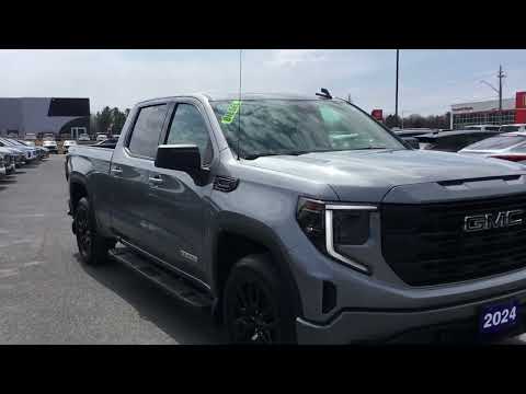 2024 GMC Sierra 1500 Crew Cab Standard Box 4-Wheel Drive Elevation in Gray for sale at Seaway Chevrolet Buick GMC Ltd in Cornwall, ON