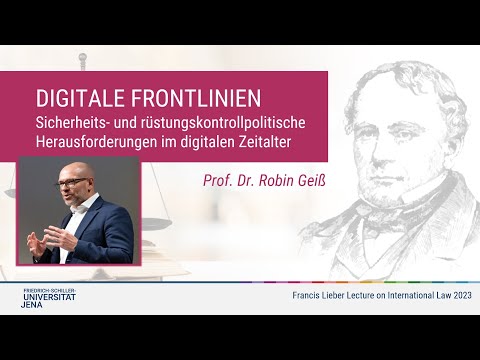 Prof. Dr. Robin Geiß über sicherheits- und rüstungspolitische Herausforderungen im 21. Jahrhundert