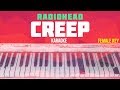 Radiohead - Creep Karaoke Piano Lyrics Acoustic Instrumental FEMALE / HIGHER KEY