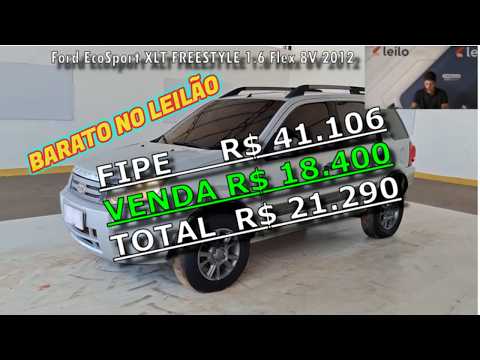 LEILÃO DE CARROS MUITO BARATO ECOSPORT,DUSTER,SPIN,LOGAN,PCX NA DATA 19.03.2026