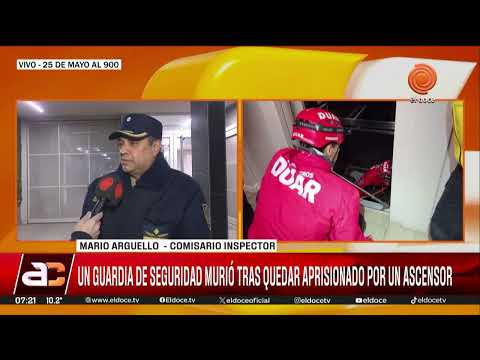 Un guardia de seguridad murió tras quedar aprisionado por un ascensor