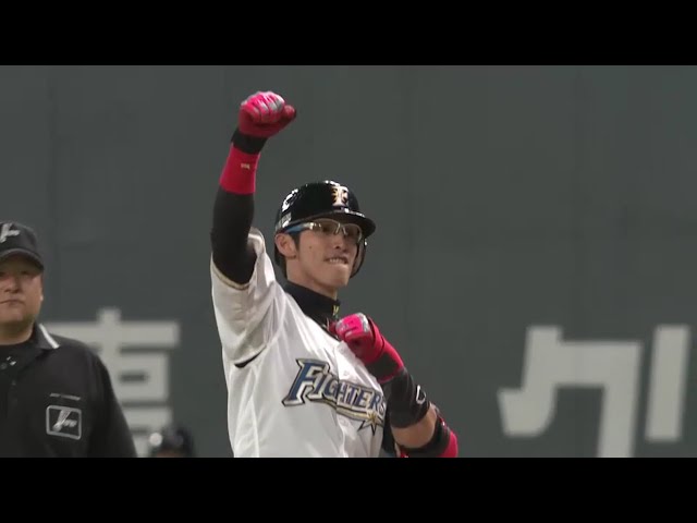 【6回裏】会心の一打に笑顔満開!! ファイターズ・陽のタイムリーで追加点!! 2016/10/13 CS Final F-H