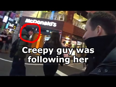 Streamer saves girl from creepy guy