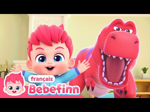 🦖La Chanson du T-Rex | EP46 | Chanter avec Bebefinn | Bebefinn en français👶Chansons pour Enfants
