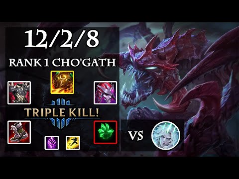 Cho'Gath | Challenger | Mid | Triple | EUNE | V11.9 | vs Viego