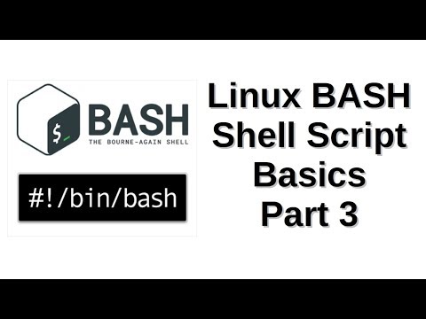 Linux BASH Shell Script Basics Part 3