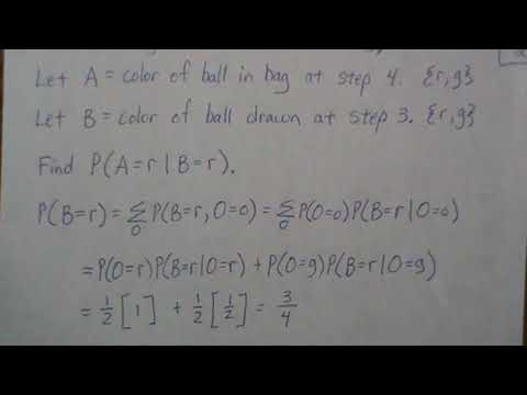 Derivation for Numberphile - Lewis Carroll's Pillow Problem