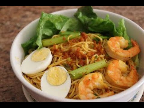 Spaghetti with Shrimp and Sate Sauce (Mì ý tôm sốt sa tế) Recipe