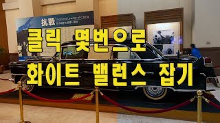 (포토샵 초급)  클릭 몇번으로 화이트 밸런스 잡기